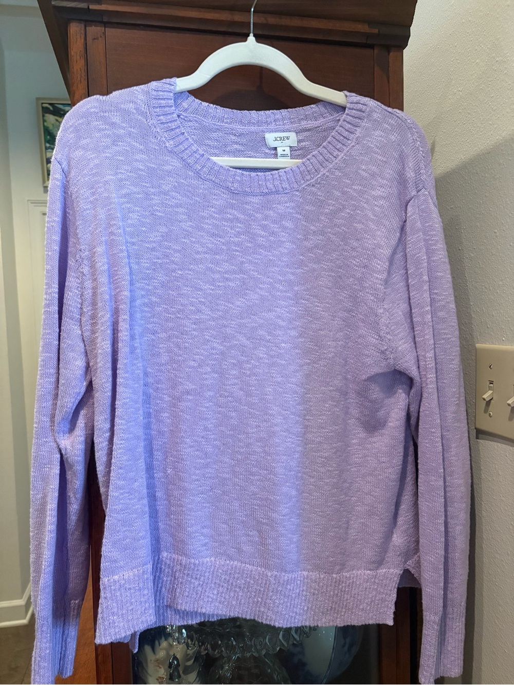 J. Crew Lavender Crewneck Sweater